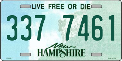 NH license plate 3377461