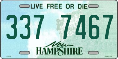 NH license plate 3377467