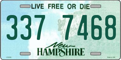 NH license plate 3377468