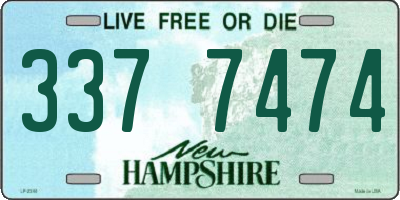 NH license plate 3377474