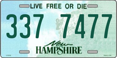NH license plate 3377477