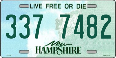 NH license plate 3377482