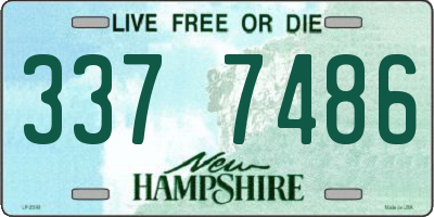 NH license plate 3377486