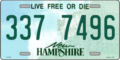 NH license plate 3377496