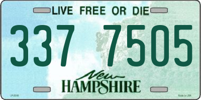 NH license plate 3377505