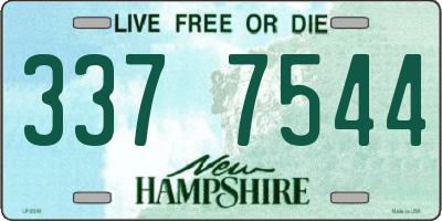 NH license plate 3377544