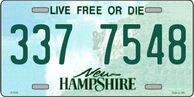 NH license plate 3377548