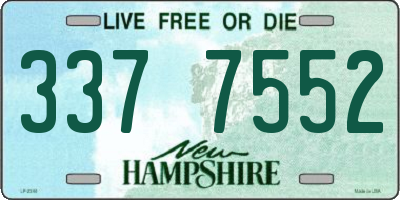NH license plate 3377552