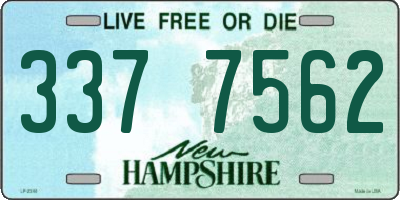NH license plate 3377562