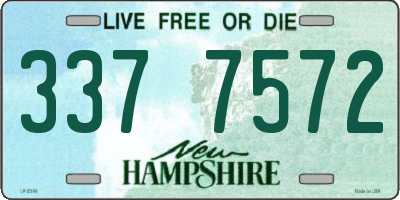NH license plate 3377572
