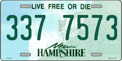 NH license plate 3377573