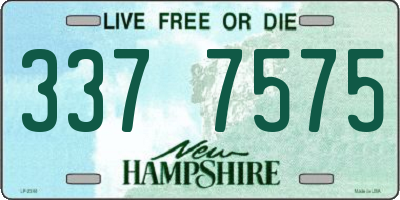 NH license plate 3377575
