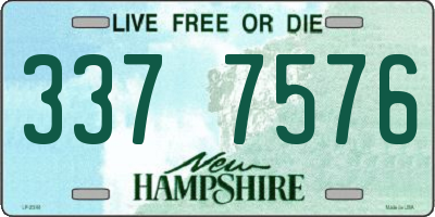 NH license plate 3377576