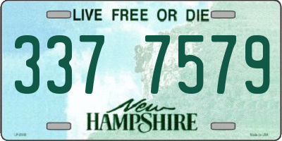 NH license plate 3377579