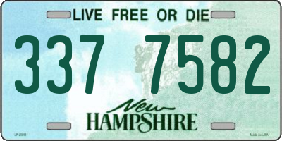 NH license plate 3377582