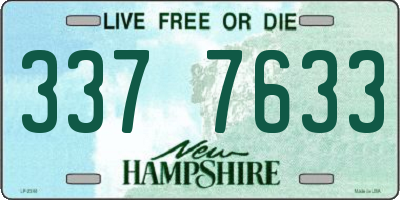 NH license plate 3377633