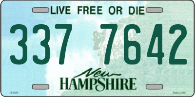 NH license plate 3377642