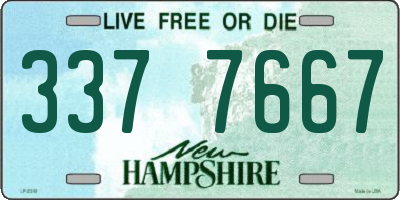 NH license plate 3377667
