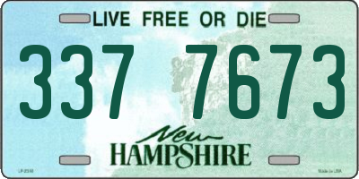 NH license plate 3377673