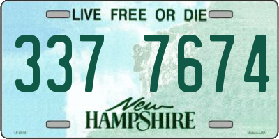 NH license plate 3377674