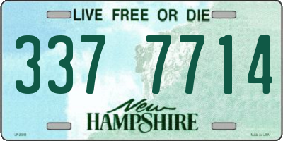 NH license plate 3377714