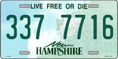 NH license plate 3377716