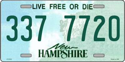 NH license plate 3377720