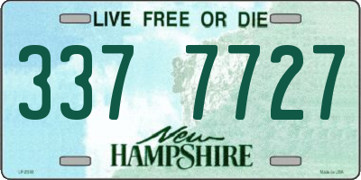 NH license plate 3377727