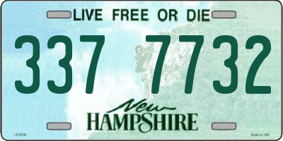 NH license plate 3377732