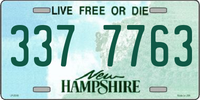 NH license plate 3377763