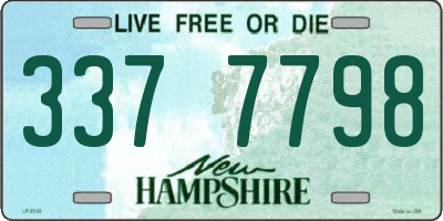 NH license plate 3377798