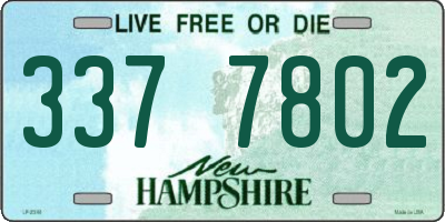 NH license plate 3377802