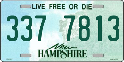 NH license plate 3377813