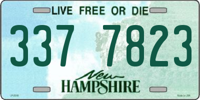 NH license plate 3377823