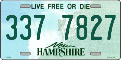 NH license plate 3377827