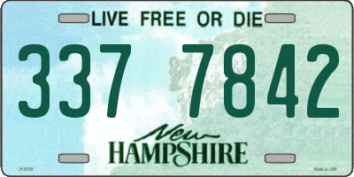 NH license plate 3377842