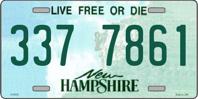 NH license plate 3377861