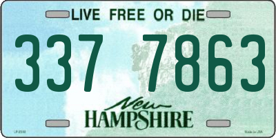 NH license plate 3377863