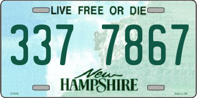NH license plate 3377867