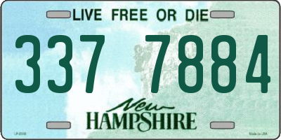 NH license plate 3377884