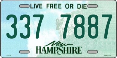 NH license plate 3377887