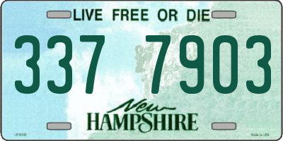 NH license plate 3377903