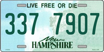 NH license plate 3377907