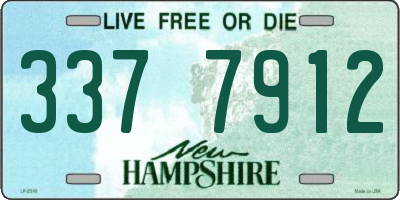 NH license plate 3377912