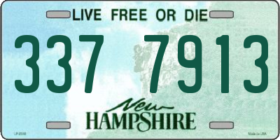 NH license plate 3377913
