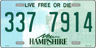 NH license plate 3377914