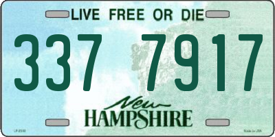 NH license plate 3377917