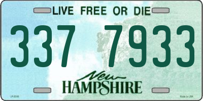 NH license plate 3377933