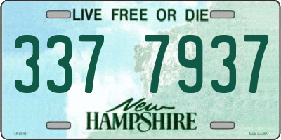 NH license plate 3377937