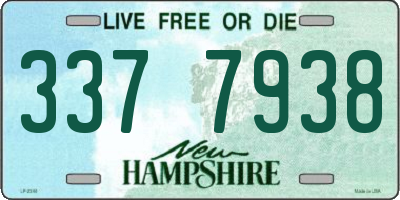 NH license plate 3377938